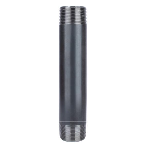 Stz Industries 1-1/4 in. MIP each X 1-1/4 in. D MIP Black Steel 10 in. L Nipple 302U114X10 - main