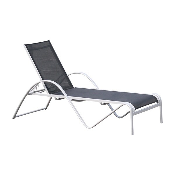 Hospitality Rattan Patio Ultra Chaise Lounge 890-2205-GRY-CL - main