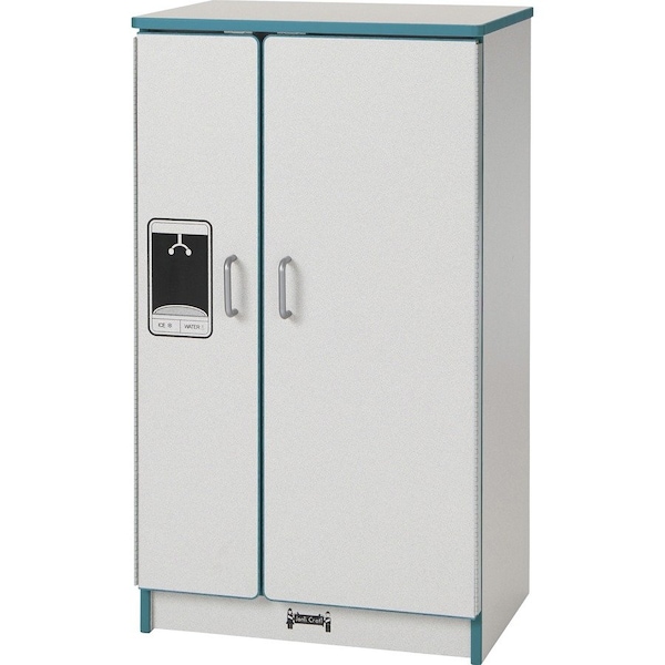 Jonti-Craft Rainbow Accents Culinary Creations Kitchen Refrigerator, Teal 2410JCWW005 - main