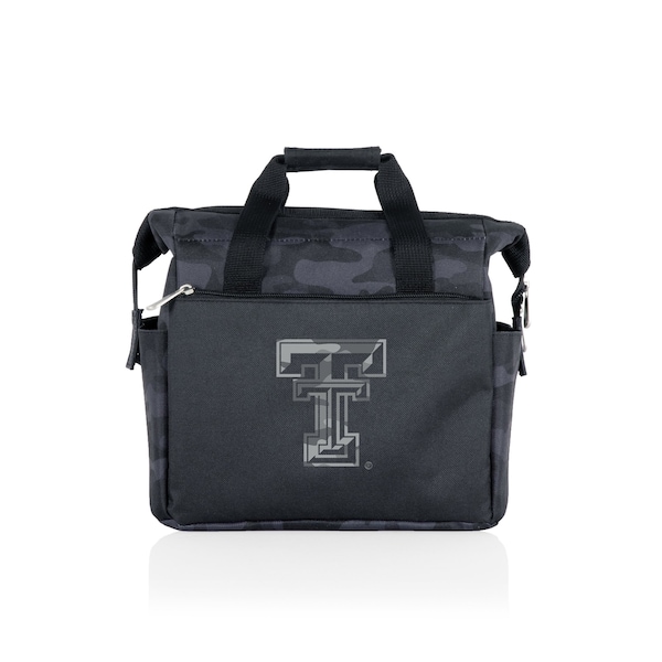 Picnic Time Family Of Brands NCAA Texas Tech Red Raiders On The Go Lunch Bag Cooler - Soft Cooler Lunch Box, Black Camo 510-00-182-574-0 - main