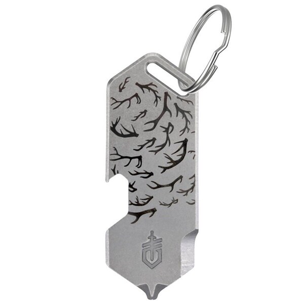 Gerber Shard DT Series Antlers Keychain Mini Multi-Tool, 3-Function, Stainless Steel, Silver 1074040 - main