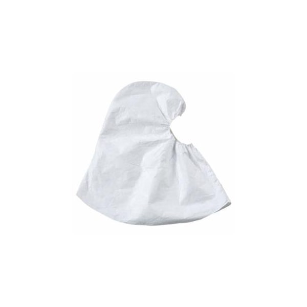 Dupont Tyvek Hood, Tyvek 400, Unlined, White, One Size Fits Most, Pullover, 100PK 251-TY657S - main
