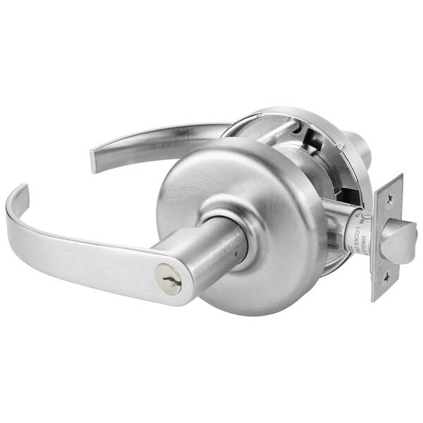 Corbin Russwin Grade 1 Entrance/Office Cylindrical Lock, Princeton Lever, Conventional Cylinder, Satin Chrome Fini CL3551 PZD 626 - main
