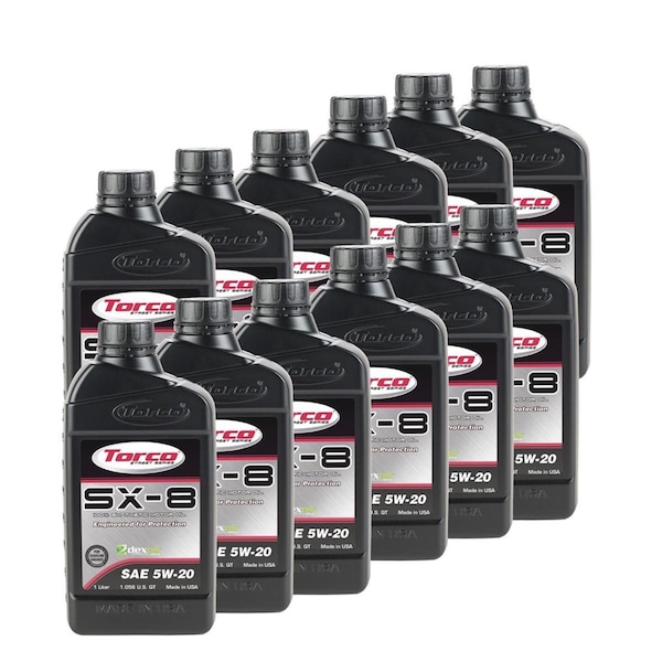 Torco 1 Liter Dexos1 SX-8 5w20 Synthetic Oil, Case of 12 TRCA120520C - main
