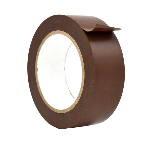 Wod Tape PVC, Dark Brown, 1.5 inch (36mm) W., 6 mil Thickness, 32 PK WOD VTC366-01500-32-36-DBR - main