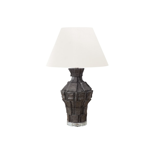 Monarch Specialties Lighting, 28"h, Table Lamp, Black Resin, Ivory / Cream Shade, Contemporary, Modern I 9935 - main