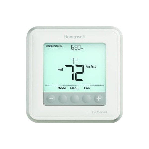 Honeywell Home Programmable Thermostat, 7, 5-2, 5-1-1 Programs, 2 H, 2 C, Wall Mount, Hardwired/Battery, 20/30VAC TH6220U2000/U - main