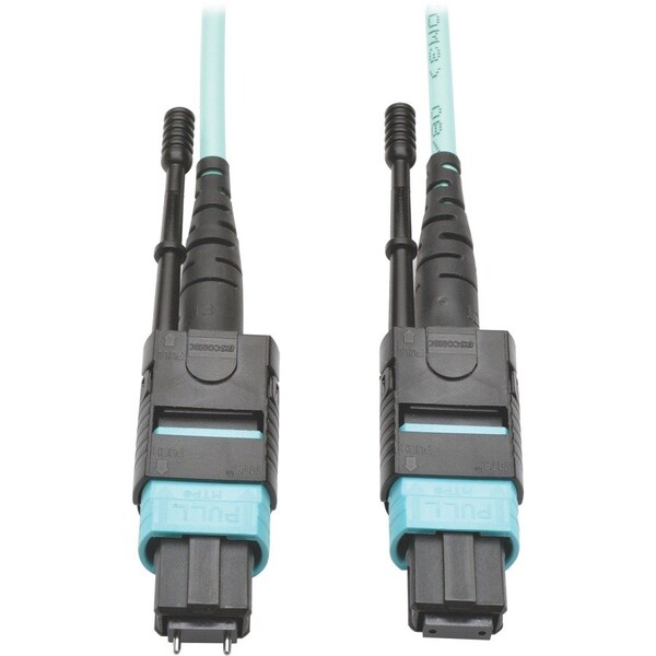 Eaton Tripp Lite Series 40G MTP/MPO Multimode OM3 Plenum-Rated Fiber Optic Cable M/F, 12 Fiber, N842-05M-12-MF - main