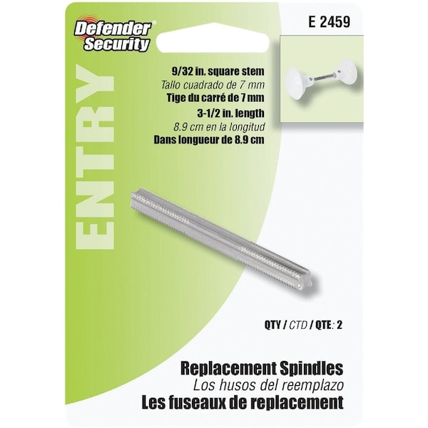 Prime-Line Defender Security Replacement Spindles, 2PK E 2459 - main