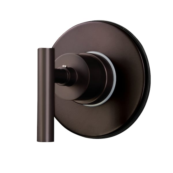 Kingston Brass Single-Handle Three-Way Diverter Valve with Round Trim Kit, Oil Rubbed Bronze KS3035CML - main
