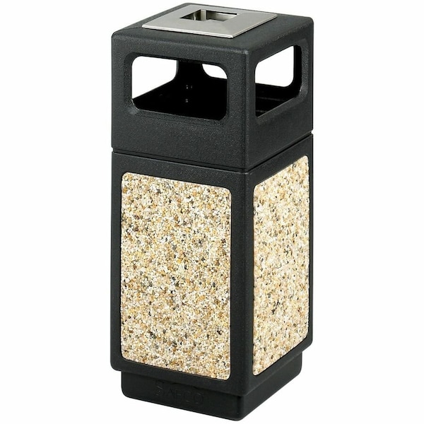 Safco Ash/Trash Can, 15 gal., Black 9470NC - main
