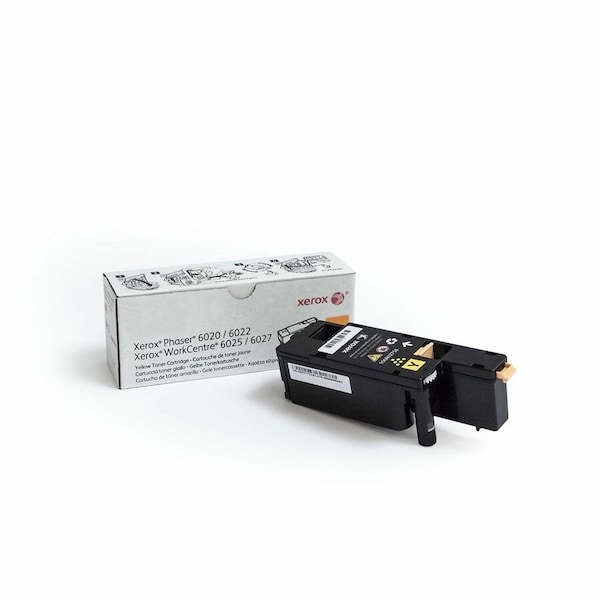 Xerox Compatible 106R02758 Phaser 6022; WorkCentre 6027 Yellow Aftermarket Toner; 1000 Yield 106R02758 - main