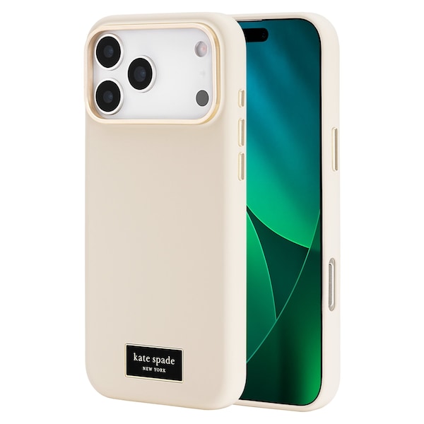 Kate Spade Silicone Magsafe Case For Apple Iphone 17 Pro Max - Icon Perfect Beige KS057260 - main