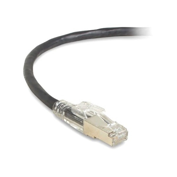 Black Box CAT6 250-MHz Locking Snagless Stranded Ethernet Patch Cable - Shielded S/FTP, CM PVC RJ45 C6PC70S-BK-03 - main