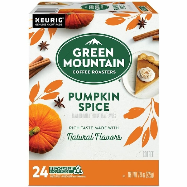 Green Mountain Coffee Roasters K-Cup, Pod Pumpkin Spice Coffee, Keurig Single-Serve K-Cup Pods, Light Roast, 24 Count, 24PK 5000368942 - main