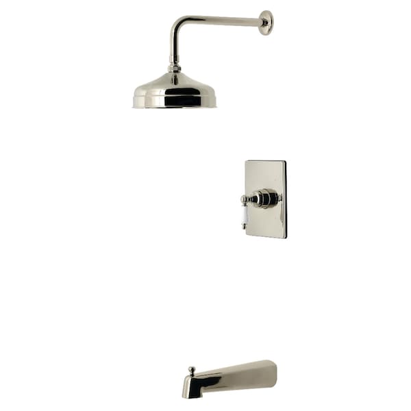 Kingston Brass Single-Handle Pressure Balanced Tub and Shower Faucet, Polished Nickel KB6346PL - main