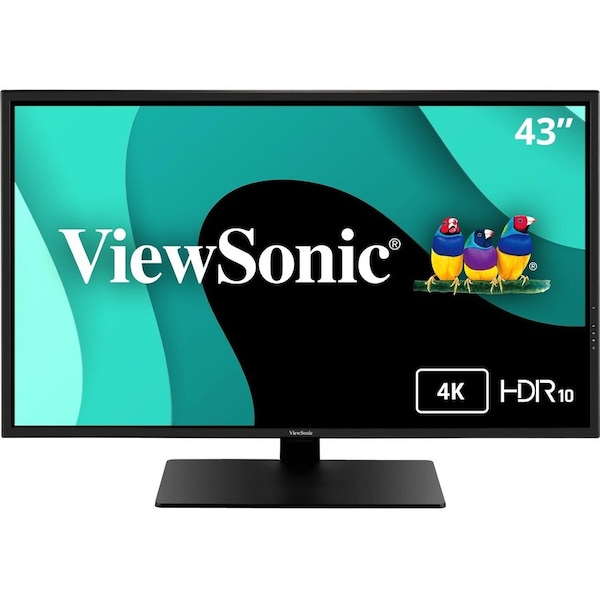 Viewsonic 43" 4K Ultra HD MVA Monitor with HDMI and DisplayPort, 3840 x 2160 Resolution. VX43814K - main