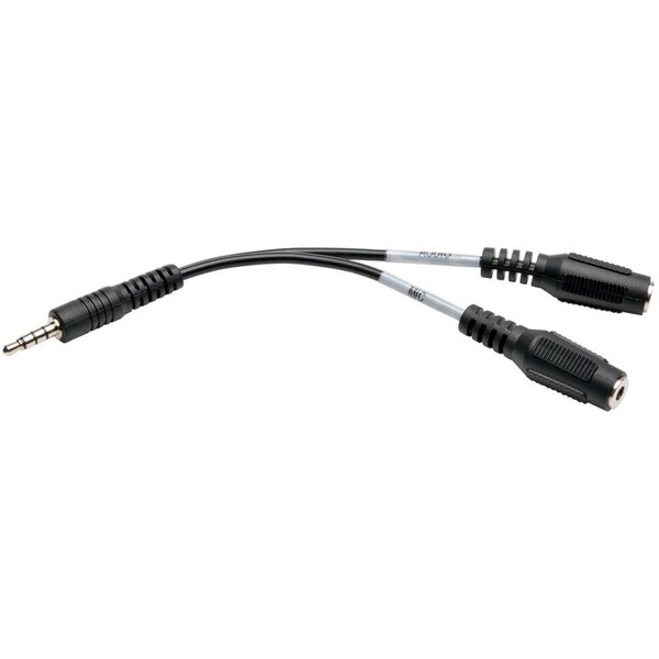 Tripp Lite Audio Cable, 3.5mm, 3 to 4 Position, 6" P318-06N-MFF - main