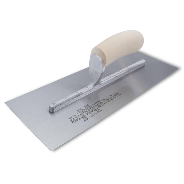 Marshalltown Concrete Finishing Trowel, High Carbon Steel Trowel, Concrete Trowel, 14 x 3 inch Trowel MXS57 - main