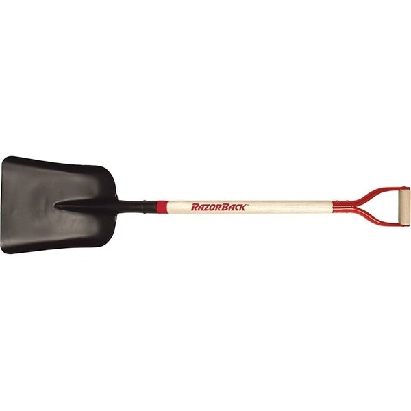 Union Tools Scoop Shovel, 1114 in W Blade, 1412 in L Blade, Steel Blade, North American Hardwood Handle 79809 - main