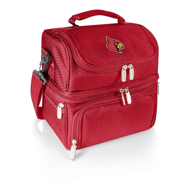 Picnic Time Family Of Brands NCAA Louisville Cardinals Pranzo Lunch Bag - Insulated Lunch Box with Picnic Set 512-80-100-304-0 - main