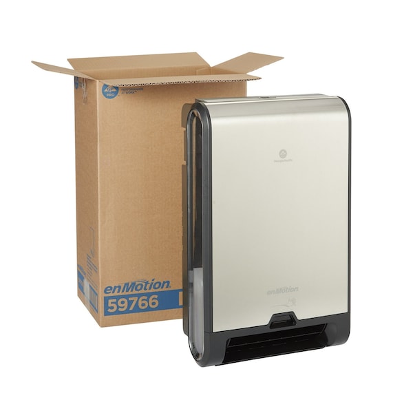 Georgia-Pacific enMotion Flex Automatic Touchless Paper Towel Dispenser, Stainless Steel 59766 - main
