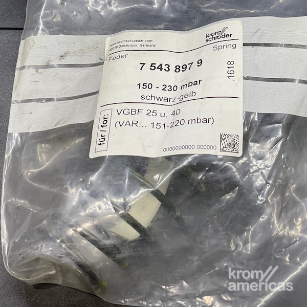 Honeywell Kromschroder SPRG, 150 230 MBAR, BLK/YL, VGBF 40 KS75438979 - main