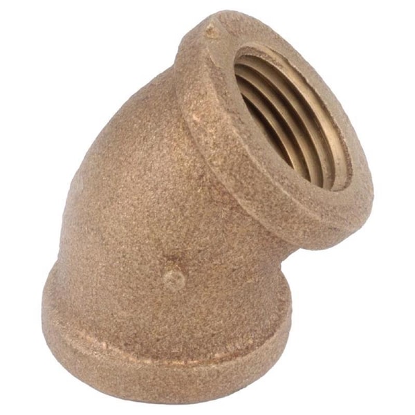 Anderson Metals 3/8 in. FIP in. X 3/8 in. D FIP Brass 45 Degree Elbow 738107-06AH - main