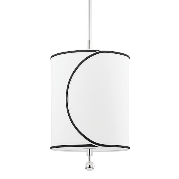 Mitzi Zara 1 Light Pendant 17 In. Polished Nickel H381701S-PN - main