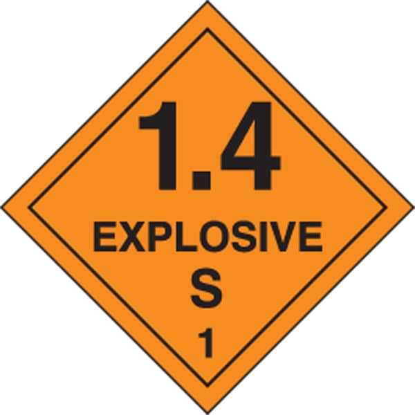 Accuform DOT SHIPPING LABELS HAZARD CLASS 1 MSL133PS5 - main