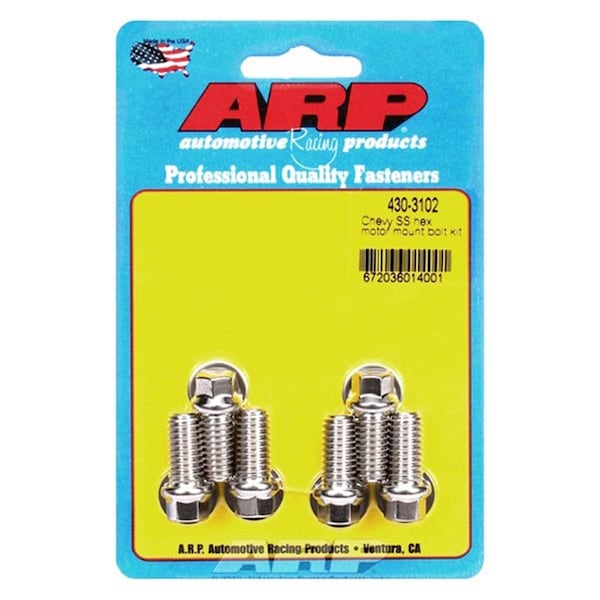 Arp 430-3102 6 Point Stainless Steel Motor Mount to Block Bolt Kit for 2005 Chevy Astro ARP430-3102 - main
