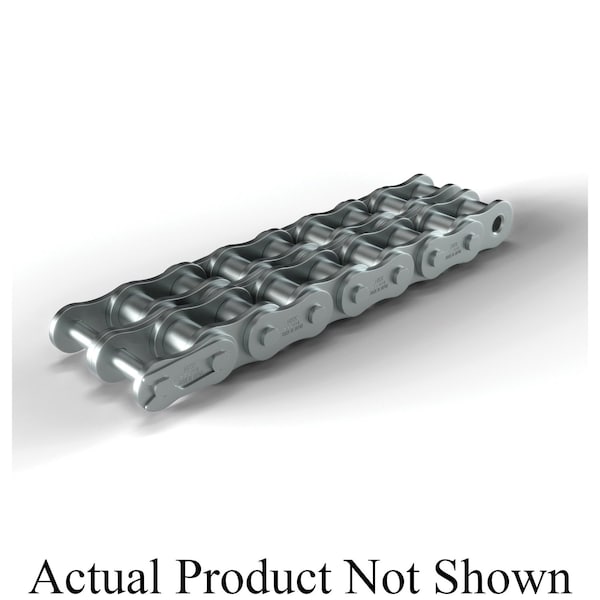 Hkk Chain Riveted Single Pitch Roller chain, 50 ft OAL, 1/2 P, 0.312 Dia x 5/16 in W Roller, 304 SS SR040R2B - main