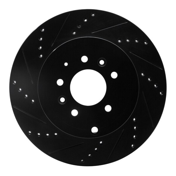 Dynamic Friction Co DFC Brake Rotor - Drilled and Slotted - Black 633-80068L - main