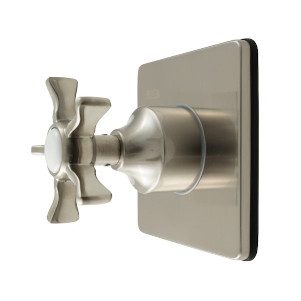 Kingston Brass Single-Handle Six-Way Diverter Valve with Square Trim Kit, Brushed Nickel KS4048NX - main