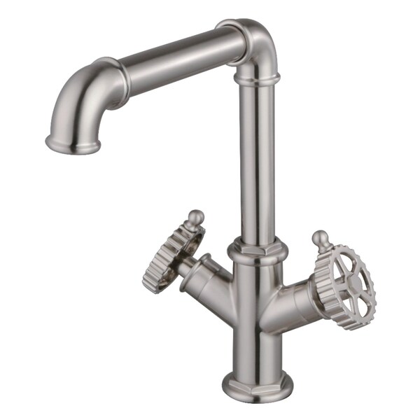 Kingston Brass Two-Handle Single-Hole Kitchen Faucet, Brushed Nickel LS6508CG - main