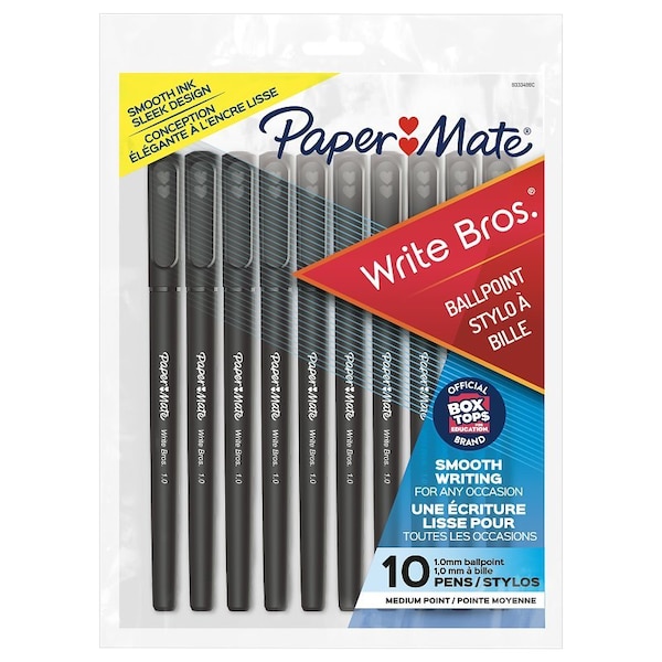 Paper Mate Stick Pens Blk 10Ct 9333499C - main