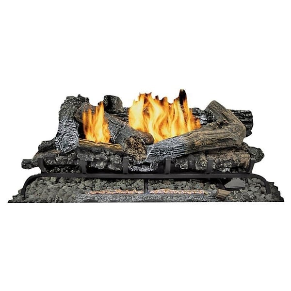 Kozy World GLD2465R Gas Log Set, 13 in L, 24 in W GLD2470R/GLD2466R - main