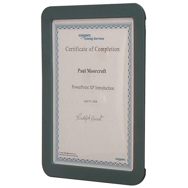 Officemate Certificate Holder, Gray, 10" H 29172 - main