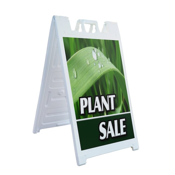 Signmission Plant Sale, A-Frame & 2 Decals Installed, Heavy-Duty Plastic Frame SBHD-D-2436-Plant Sale - main