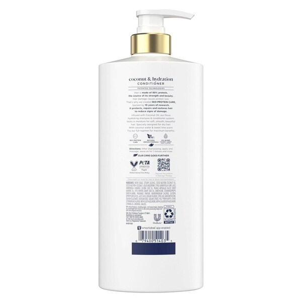 Dove Damage Therapy Coconut and Hydration Conditioner, 28 Fluid Ounce, 4PK 64350205 - main