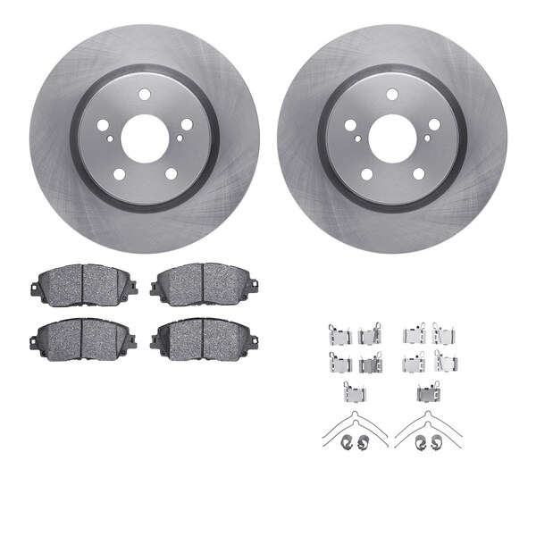 Dynamic Friction Co DFC Brake Rotor with 5000 Brake Pads and Hardware Kit 6512-76710 - main