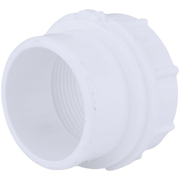 Charlotte Pipe And Foundry 1-1/2'' SPG x 1-1/2'' FIP Schedule 40 DWV PVC Cleanout PVC 00105 0600HA - main
