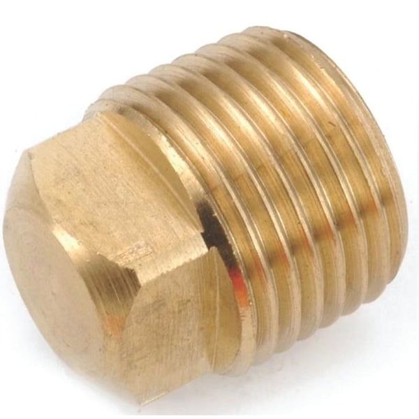 Anderson Metals Pipe Plug, 18 in, MIP, Square Head, Brass 756109-02 - main