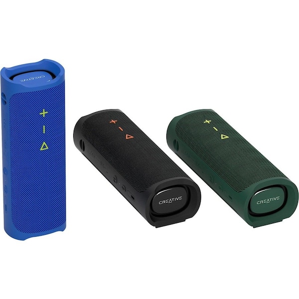 Creative Labs Creative MUVO Go Portable Bluetooth Speaker System Green - 20 W RMS - Battery Rechargeable - 1 51MF8405AA002 - main