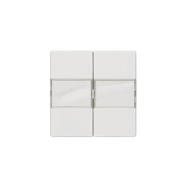 Siemens DELTA i-system titanium white Rocker switch with label for Series/double two-way 5TG6212 - main