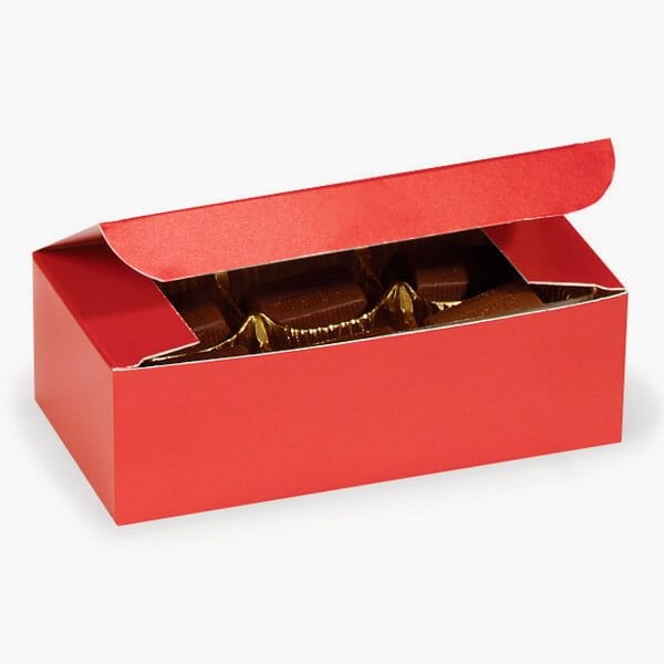 Nashville Wraps Red Candy Boxes, 1/2 lb. 5.5 x 2.75 x 1.75, 100PK CBR1 - main