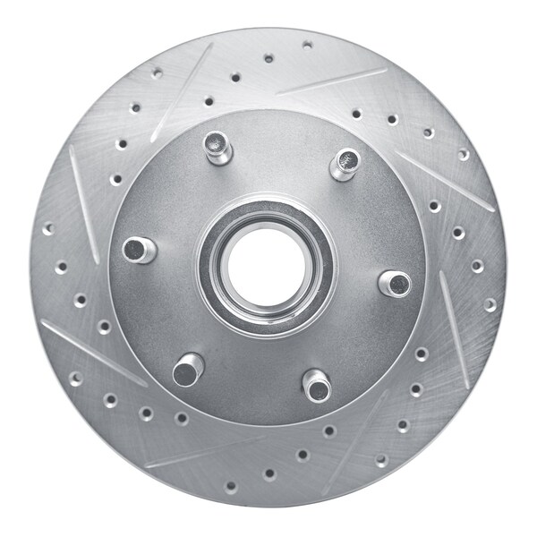 Dynamic Friction Co DFC Brake Rotor - Drilled and Slotted - Silver 631-48031L - main