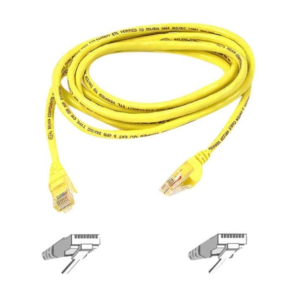 Belkin Network Cable - Rj-45 (M) - Rj-45 (M) - 1 Ft - Utp - ( Cat 5E ) - A3L791-01-YLW-S - main