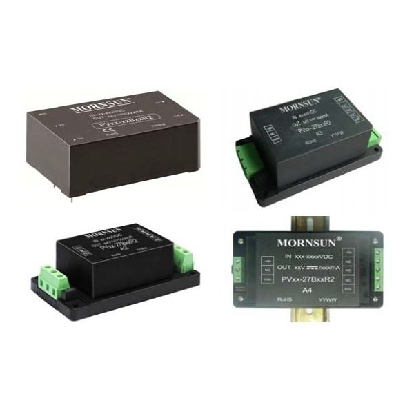 Mornsun DC-DC converter for PV industry, 10W 24VDC, 100-1000VDC input PV10-27B24R2 - main