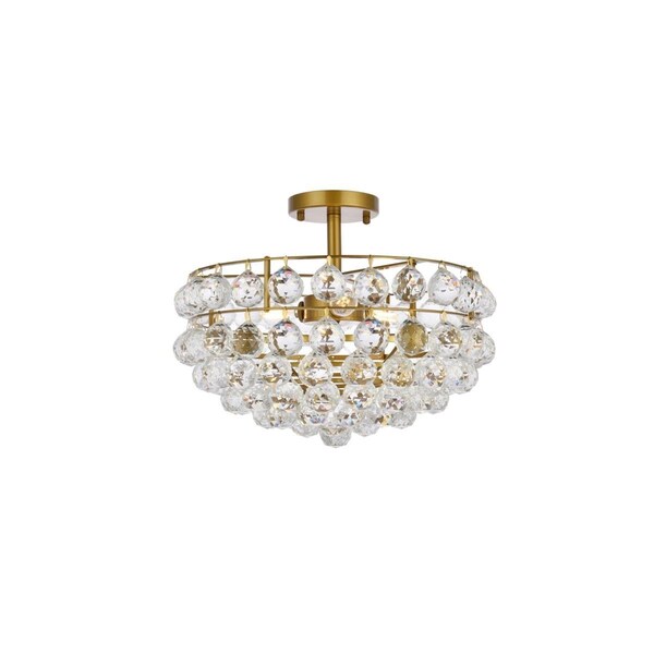 Lighting Business 16 in. Savannah Flush Mount in Brass LI2956475 - main